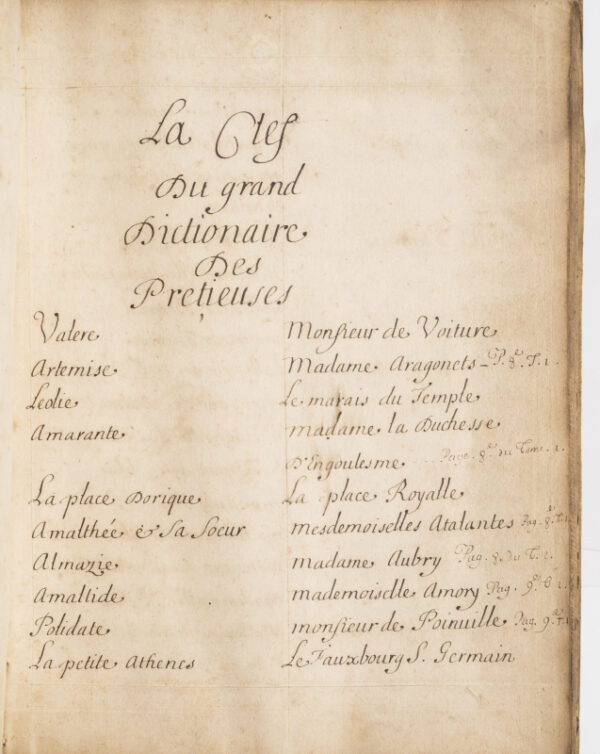 <span class="artist-name-product">SOMAIZE  Antoine Baudeau de</span> La Clef du Grand dictionnaire historique des Prétieuses. – Image 2