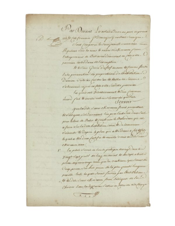 <span class="artist-name-product">ANTILLES </span> Contrat relatif à une construction.