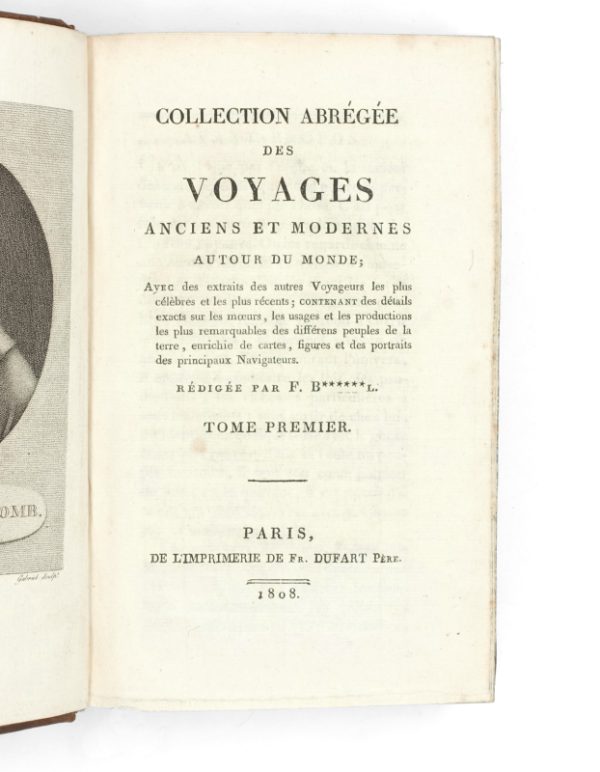 <span class="artist-name-product">BANCAREL François</span> Collection abrégée des voyages anciens et modernes autour du monde. Avec des extraits des autres voyageurs les plus célèbres et les plus récents, contenant des détails exacts sur les mœurs, les usages et les productions les plus remarquables des différents peuples de la terre. - Image 3
