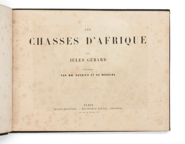<span class="artist-name-product">GÉRARD Jules</span> Les Chasses d'Afrique. – Image 2