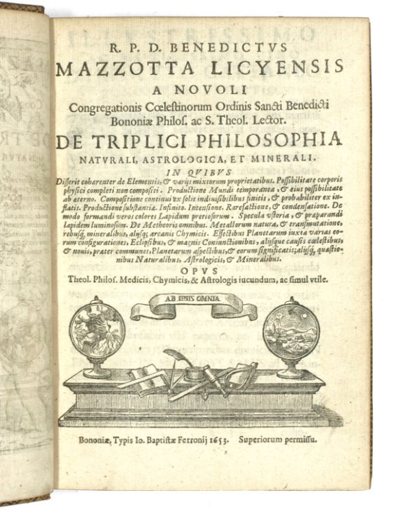 <span class="artist-name-product">MAZZOTTA Benedetto</span> De triplici philosophia naturali, astrologica, et minerali. – Image 2