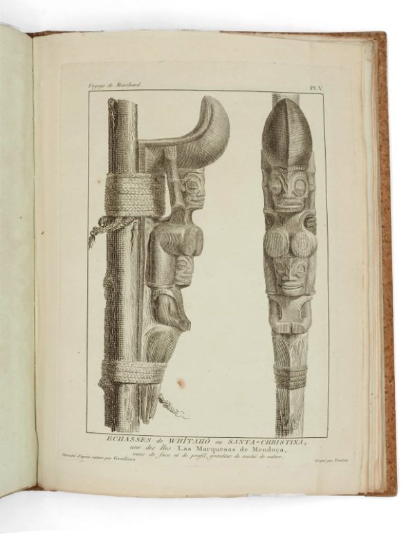 <span class="artist-name-product">MARCHAND Étienne</span> Voyage autour du monde pendant les années 1790, 1791, et 1792 (...) précédé d'une introduction historique ; auquel on a joint des recherches sur les terres australes de Drake, et un examen critique du voyage de Roggeween... - Image 2