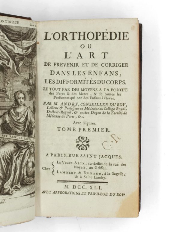 <span class="artist-name-product">ANDRY DE BOISREGARD Nicolas</span> L'Orthopédie ou l'Art de prévenir et de corriger dans les enfans les difformités du corps.