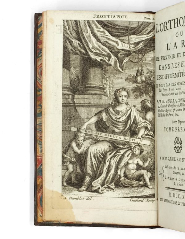 <span class="artist-name-product">ANDRY DE BOISREGARD Nicolas</span> L'Orthopédie ou l'Art de prévenir et de corriger dans les enfans les difformités du corps. - Image 2