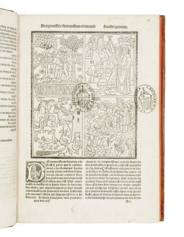 <span class="artist-name-product">CRESCENS  Pierre de</span> Le Livre des Prouffitz Champestres et Ruraulx. Touchant le labour des champs, vignes et jardins. Pour faire puys, fontaines, cysternes, maisons, et autres edifices. – Image 3