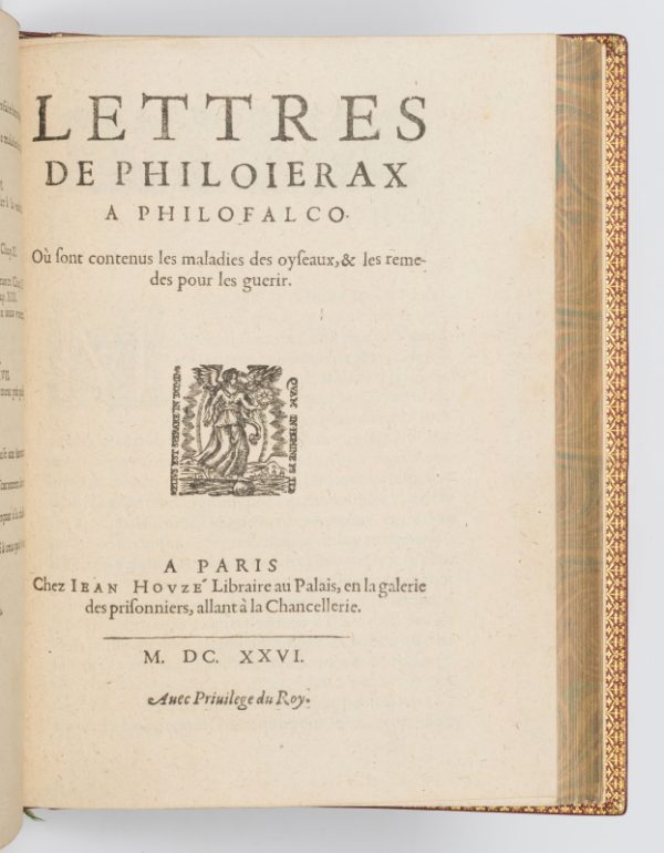 <span class="artist-name-product">ARCUSSIA  Charles d'</span> La Fauconnerie. Divisée en dix parties. Avec les portraicts au naturel de tous les oyseaux. [Suivie de:]- Lettres de Philoierax à Philofalco. Où sont contenus les maladies des oyseaux, & les remède pour les guérir. - La Fauconnerie du roi. Avec la conférence des fauconniers.- Discours de chasse. Où sont représentez les vouls faits en une assemblée de fauconniers. – Image 3