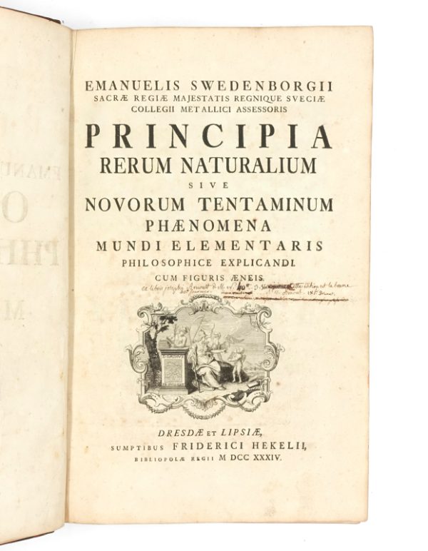 <span class="artist-name-product">SWEDENBORG Emanuel</span> Opera philosophica et mineralia. Tres tomi.- Principia rerum naturalium sive Novorum Tentaminum Phaenomena.- Regnum Subterraneum sive minerale de Cupro et Orchidalco.- Regnum subterraneum sive minerale de Ferro.