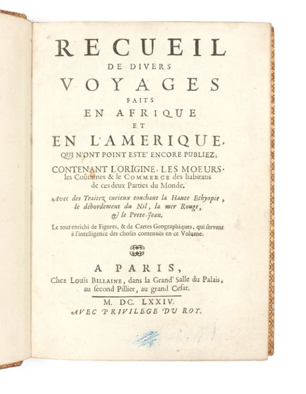 <span class="artist-name-product">JUSTEL (éditeur) Henri</span> Recueil de divers voyages faits en Afrique et en l'Amérique.