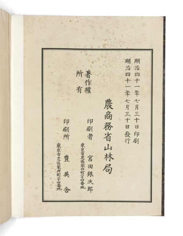 <span class="artist-name-product">SHIRASAWA Yasuyoshi, Homi</span> Iconographie des essences forestières du Japon – Image 3