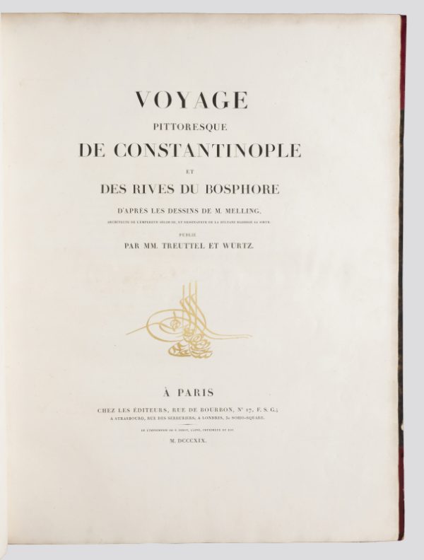 <span class="artist-name-product">MELLING  Antoine-Ignace</span> Voyage pittoresque de Constantinople et des rives du Bosphore.