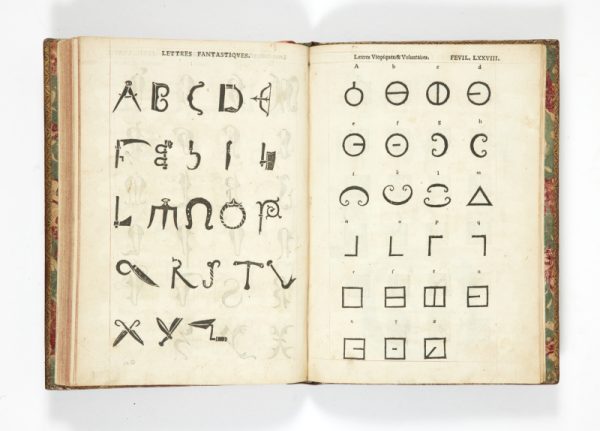 <span class="artist-name-product">TORY  Geoffroy</span> Champfleury. Au quel est contenu Lart & Science de la deue & vraye Proportion des Lettres Attiques, quon dit autrement lettres antiques, & vulgairement lettres romaines proportionnees selon le corps et visage humain. – Image 4
