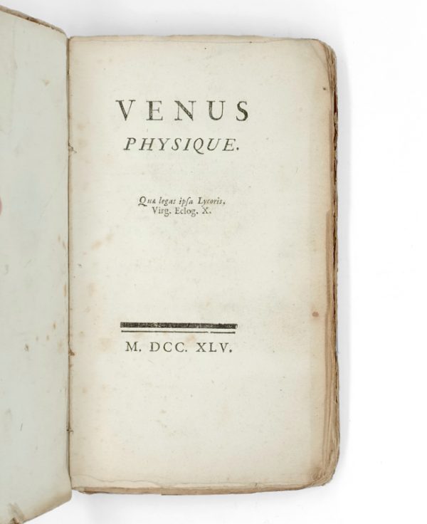 <span class="artist-name-product">MAUPERTUIS  Pierre Louis Moreau de</span> Vénus physique