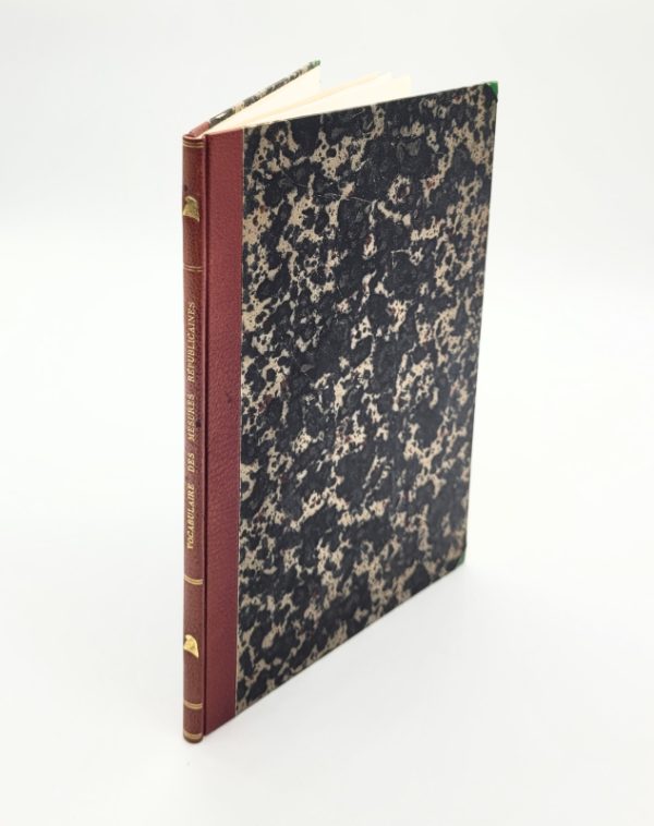 <span class="artist-name-product">unknown </span> [POIDS ET MESURES]. VOCABULAIRE des mesures républicaines, en conformité de la loi du 18 Germinal, an 3. – Image 3