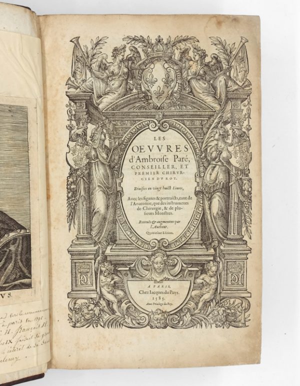 <span class="artist-name-product">PARE  Ambroise</span> Les Œuvres, divisées en huict livres. Quatrième édition.