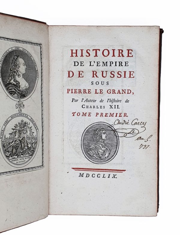 <span class="artist-name-product">VOLTAIRE  François Marie Arouet de</span> Histoire de l'Empire de Russie sous Pierre Le Grand, Par l'Auteur de l'histoire de Charles XII. – Image 3