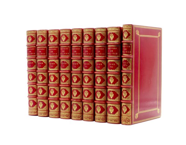 <span class="artist-name-product">MOLIERE Jean-Baptiste Poquelin dit</span> Oeuvres.- Le Théâtre. Collationné minutieusement sur les premières éditions & sur celles des années 1666, 1674 & 1682. Orné de vignettes par Frédéric Hillemacher. – Image 2