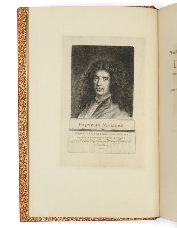 <span class="artist-name-product">MOLIERE Jean-Baptiste Poquelin dit</span> Oeuvres.- Le Théâtre. Collationné minutieusement sur les premières éditions & sur celles des années 1666, 1674 & 1682. Orné de vignettes par Frédéric Hillemacher. – Image 4