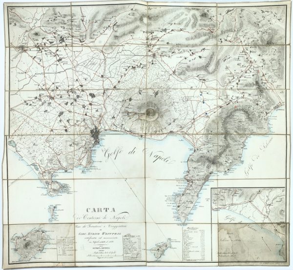 <span class="artist-name-product">WESTPHAL  Jean Henry</span> Carta de' Contorni di Napoli per uso de' Forestieri e Viaggiatori (...) rettificata e accresciuta in Napoli a tutto il 1880.